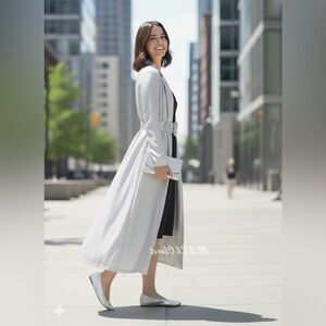 Rebecca Minkoff Ruched Silver Metallic Ballerina Flats Size 8 NEW With Box